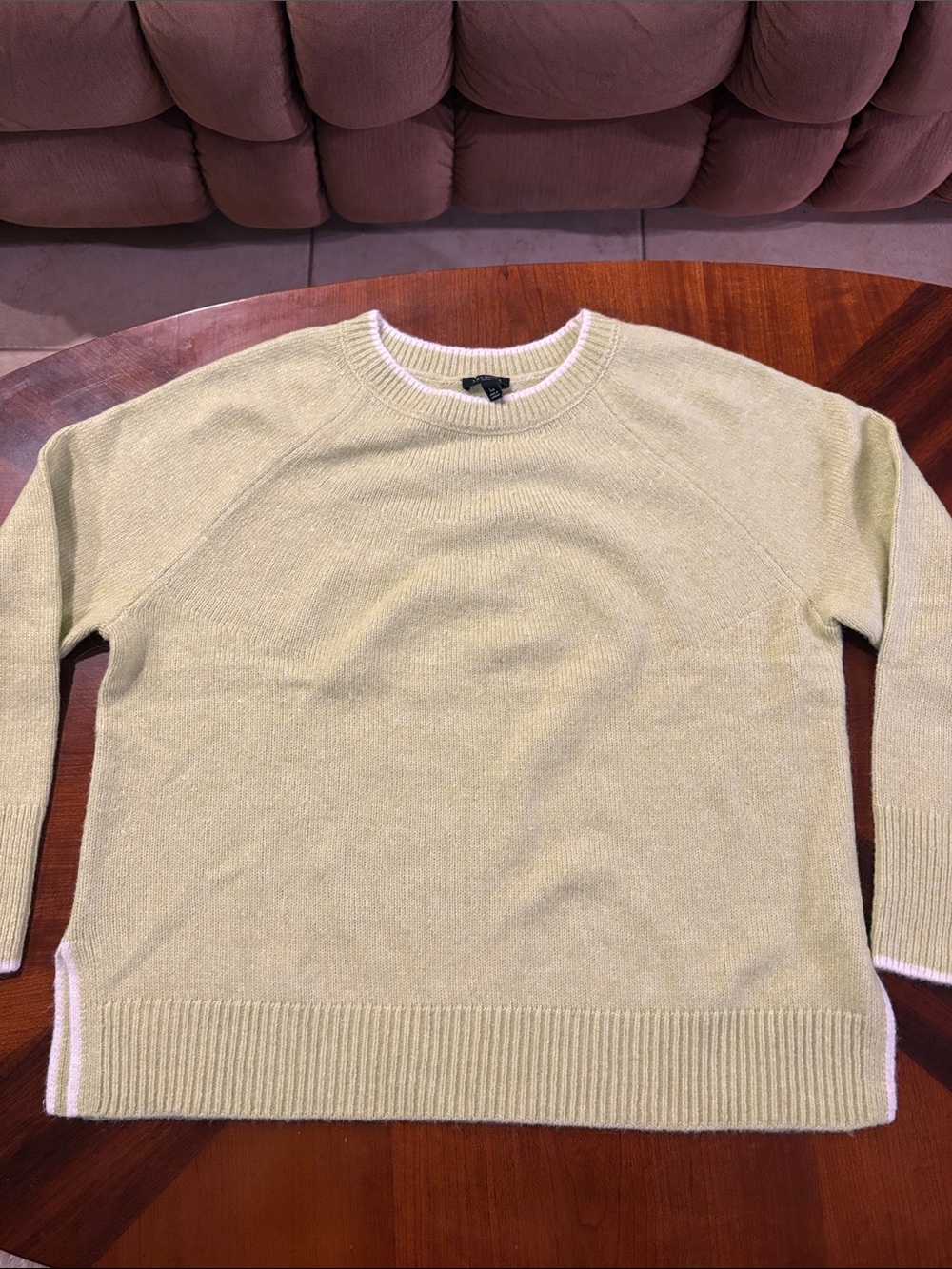 Talbots Women’s Light Green Crewneck Pullover Sweater